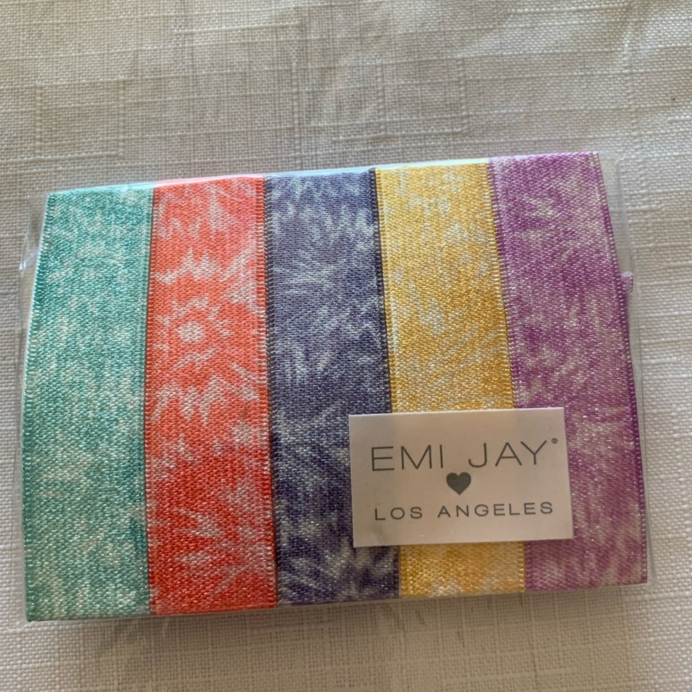 Emi Jay tie dye hair ties